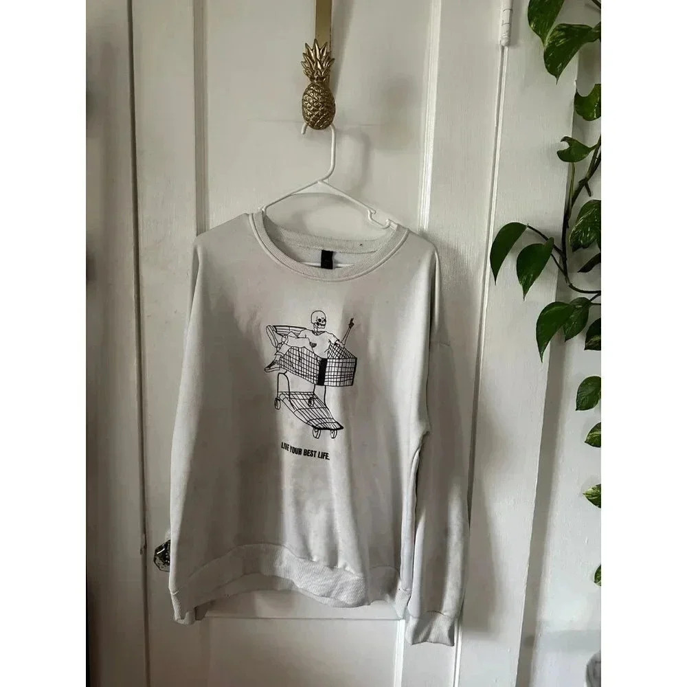 Romwe Women’s size x-large Skeleton Sweatshirt